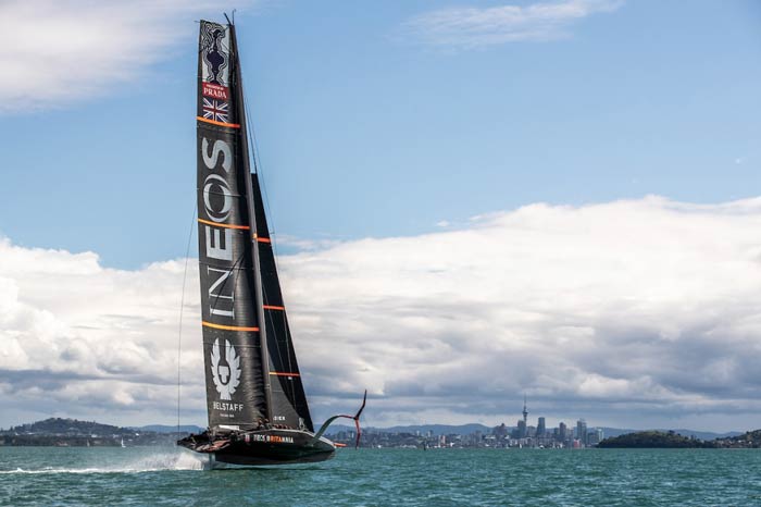 America's Cup - AC75 INEOS equipped with Guelt Nautic parts